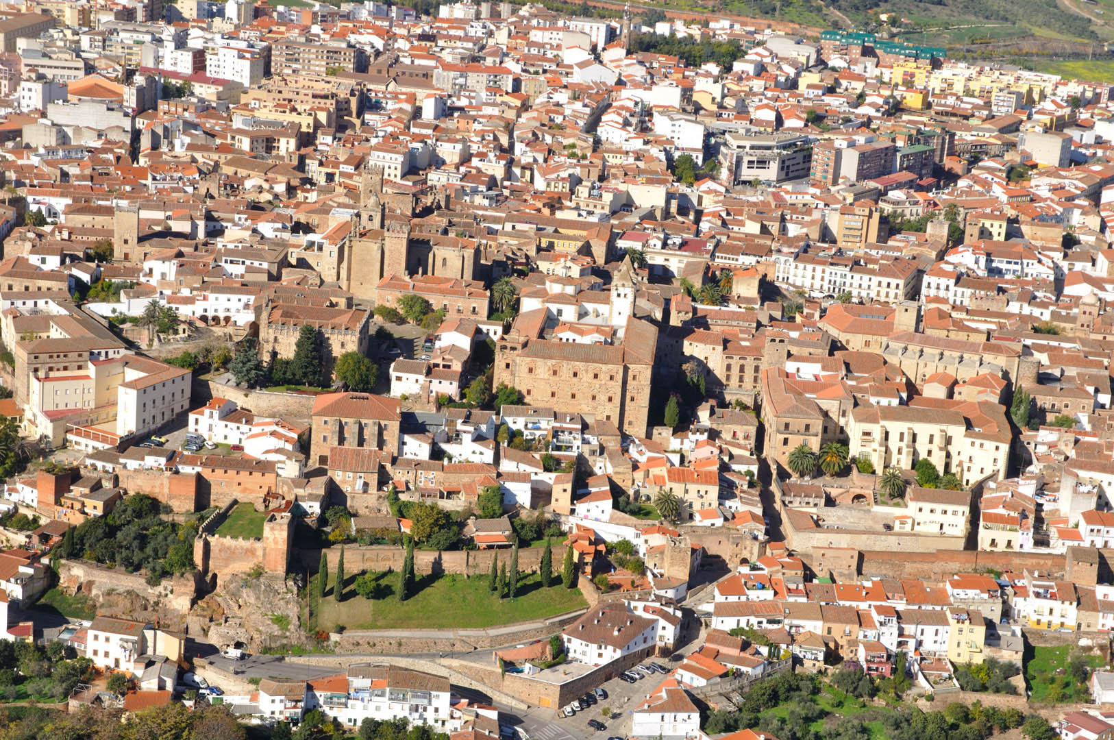 Vista aerea de Cáceres